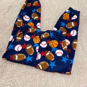 Sports Themed Fleece Pajama Pants